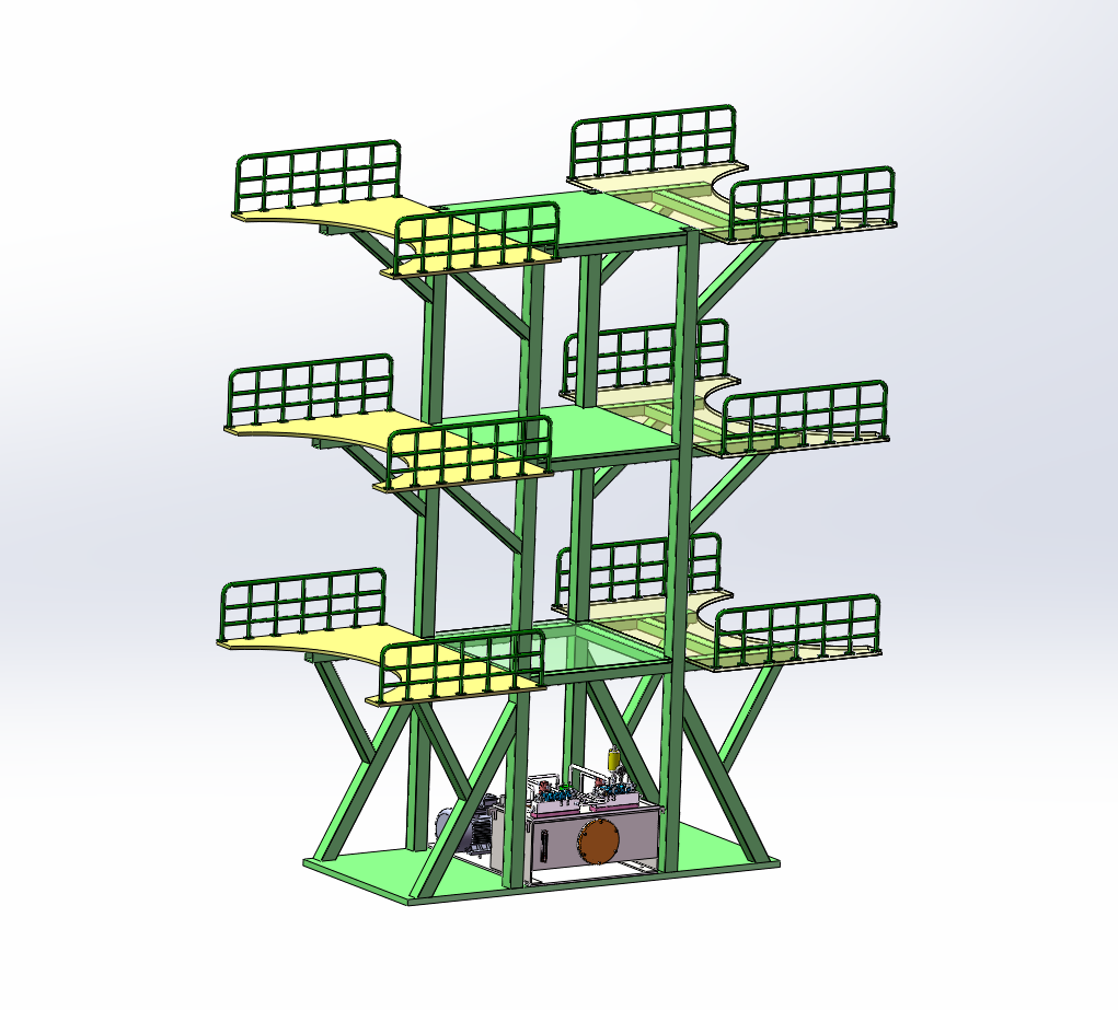 勤务塔架结构装置的液压系统设计（SW+CAD+说明书）