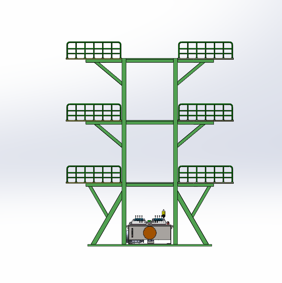 勤务塔架结构装置的液压系统设计（SW+CAD+说明书）