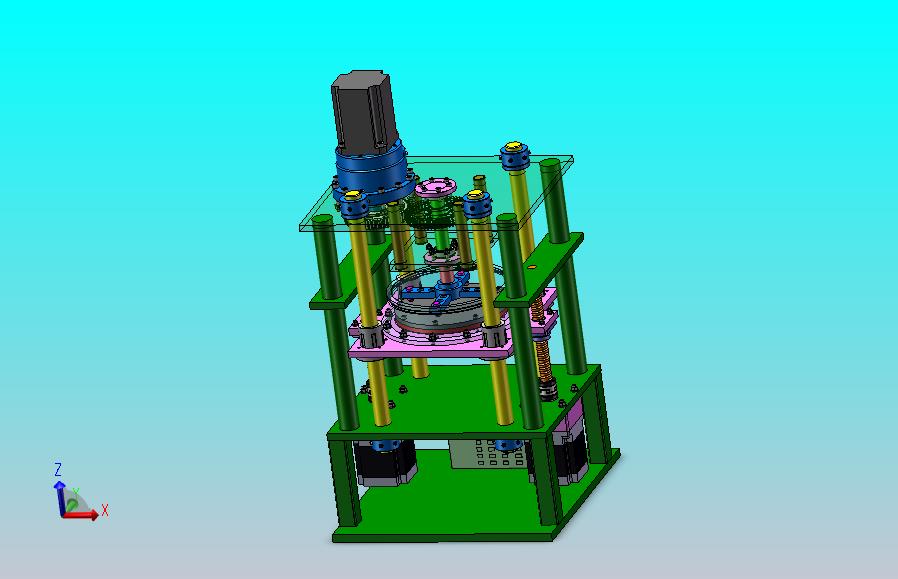 可变速度旋转腐蚀摩擦试验台的结构设计（SW+CAD+说明书）