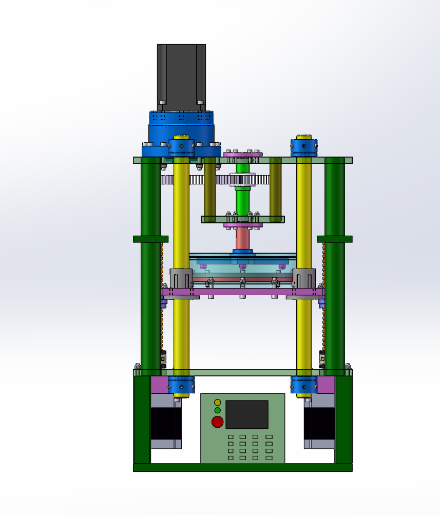 可变速度旋转腐蚀摩擦试验台的结构设计（SW+CAD+说明书）