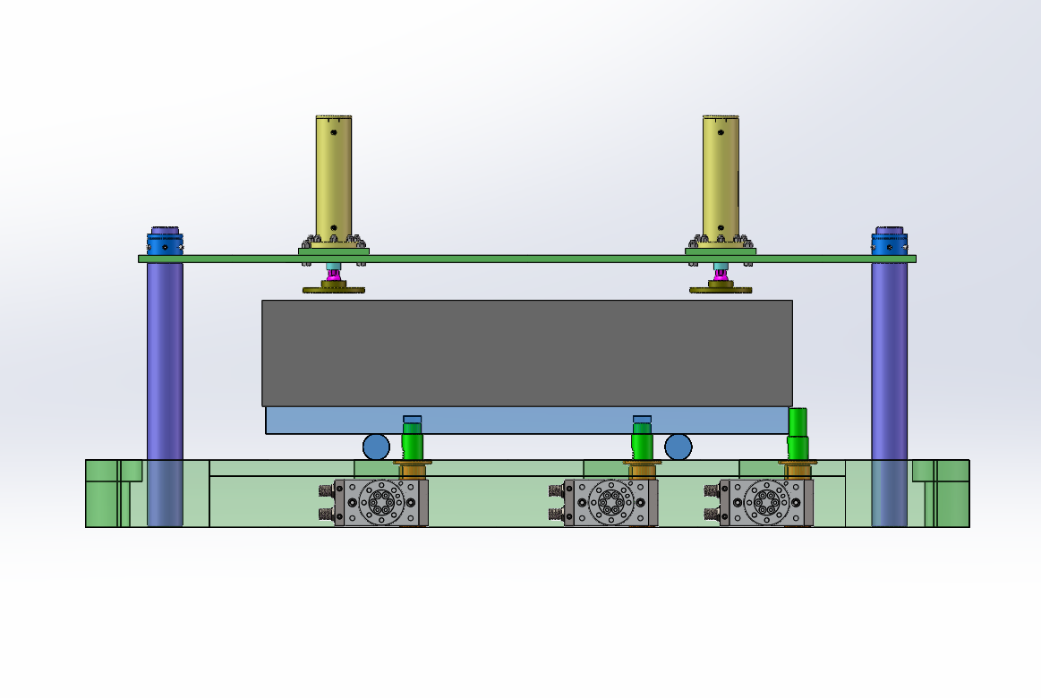 石墨块生产线夹具设计（两套）（SW+CAD）