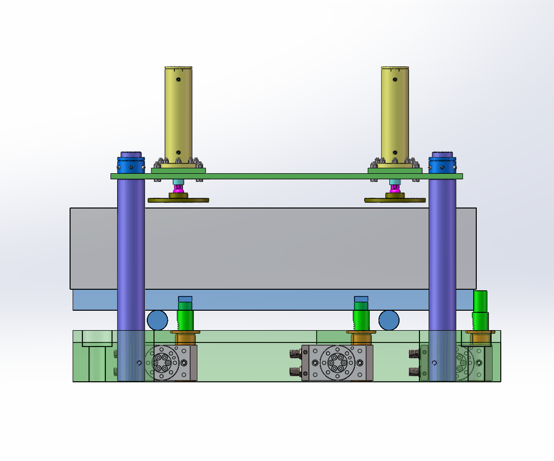 石墨块生产线夹具设计（两套）（SW+CAD）