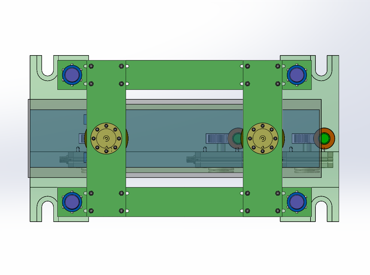 石墨块生产线夹具设计（两套）（SW+CAD）