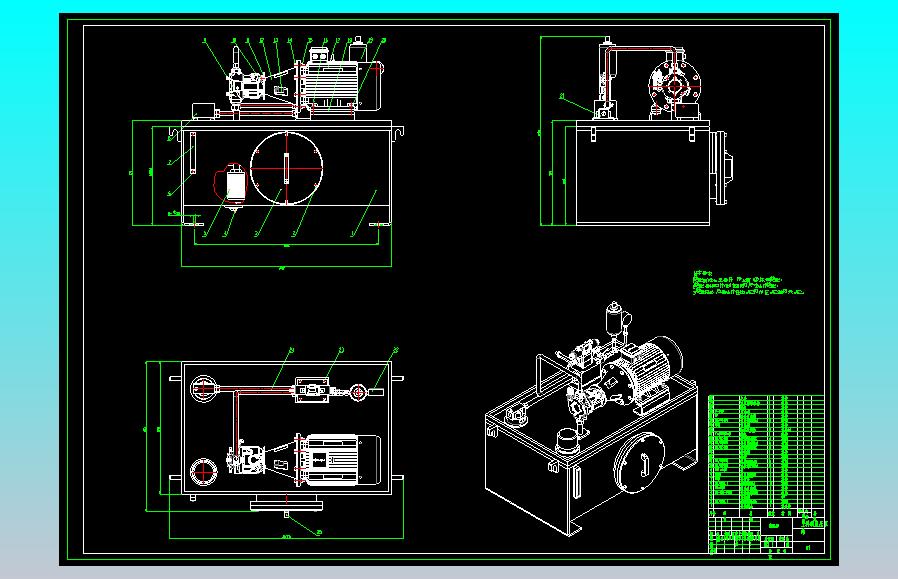 上料机液压系统设计（CAD+说明书）