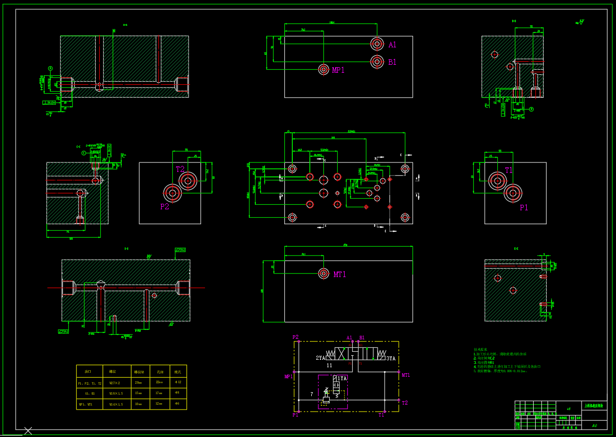 上料机液压系统设计（CAD+说明书）