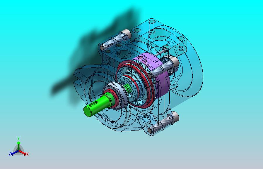 PFE 定量叶片泵设计（SW+CAD+说明书）