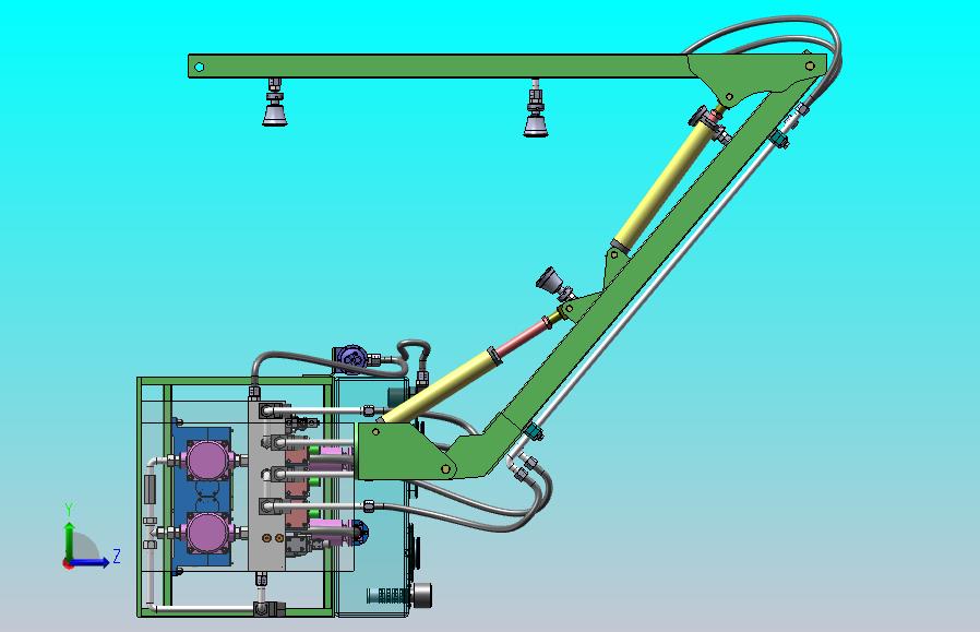 基于修前机臂架的喷药结构设计（SW+CAD+说明书）