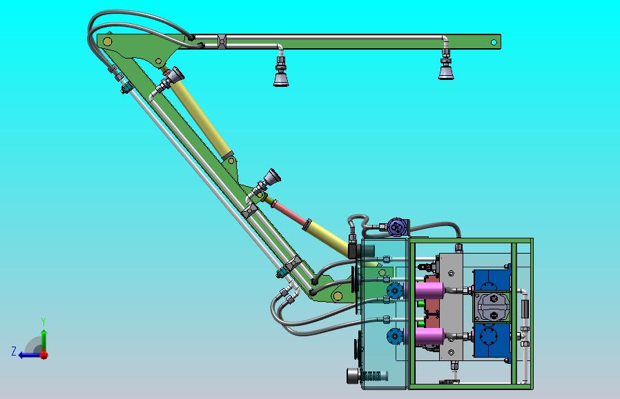 基于修前机臂架的喷药结构设计（SW+CAD+说明书）