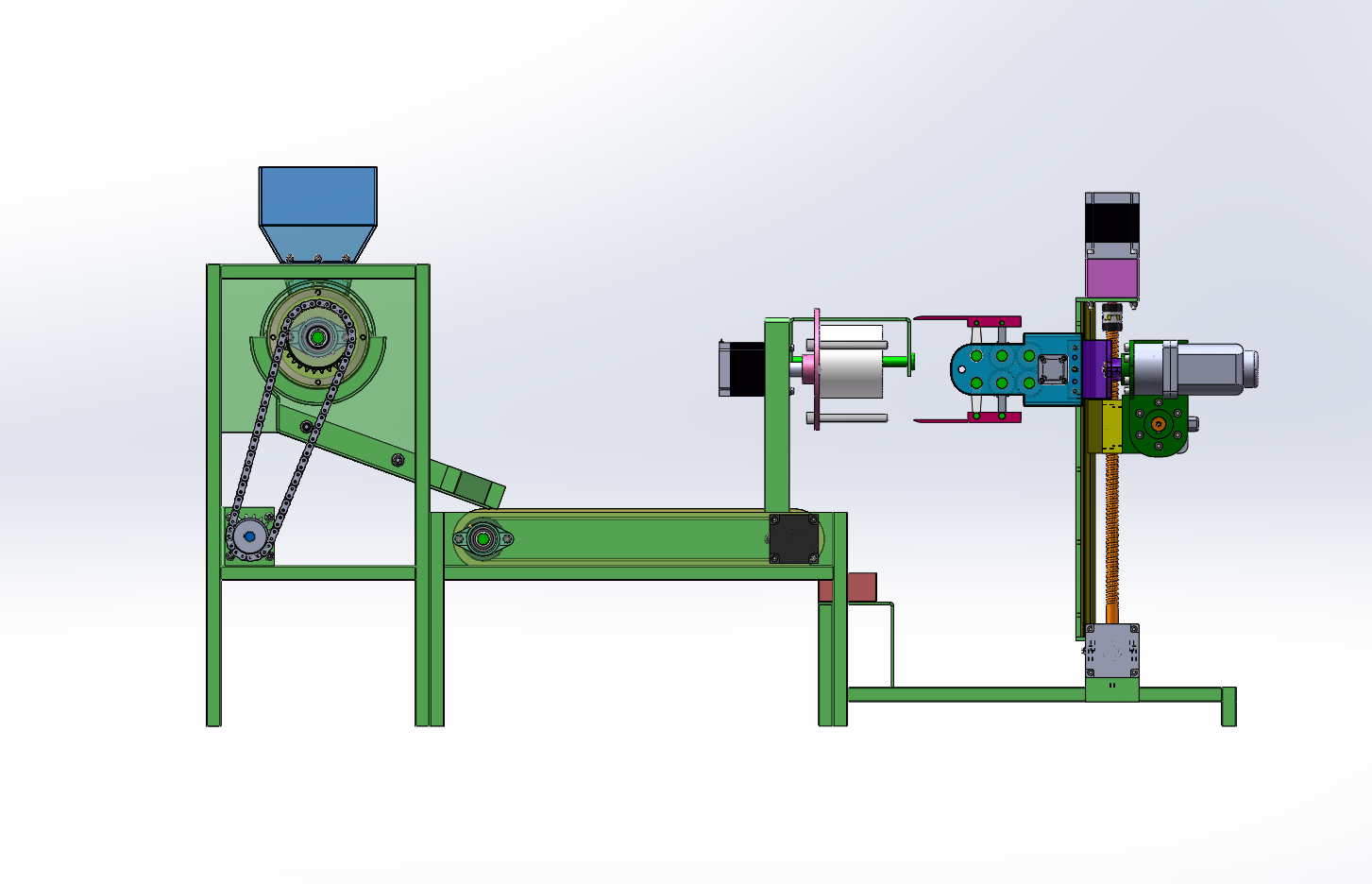 杨梅分拣包装机设计（SW+CAD+说明书）