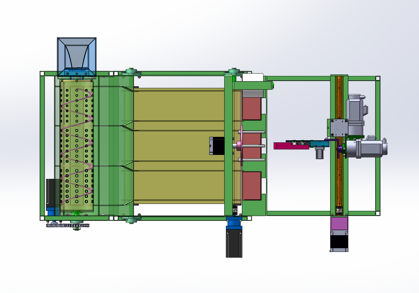 杨梅分拣包装机设计（SW+CAD+说明书）