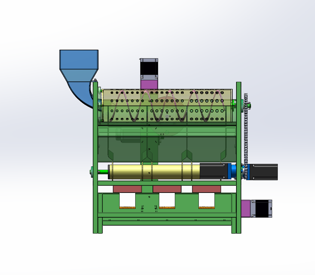 杨梅分拣包装机设计（SW+CAD+说明书）