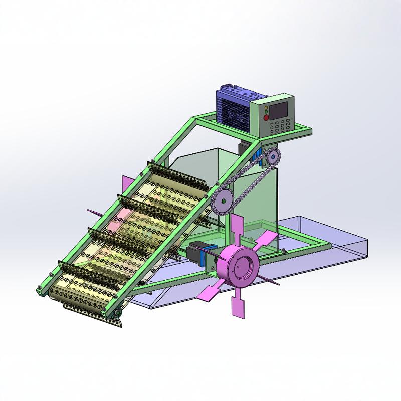 一种湖面垃圾清理装置的设计（SW+CAD+说明书）
