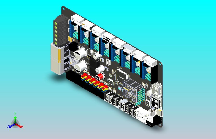 小型打印机pcb主板布局