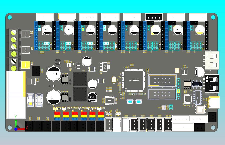 小型打印机pcb主板布局