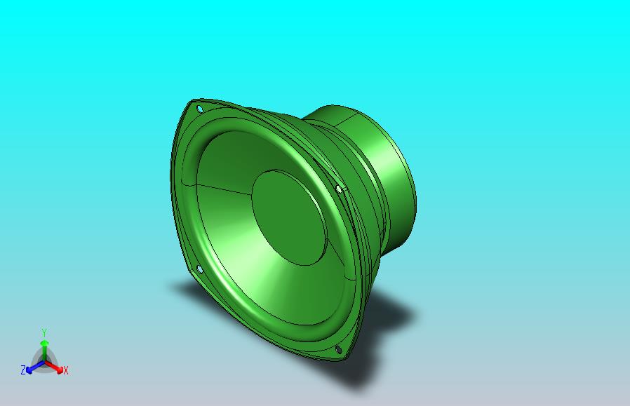 6英寸喇叭3D数据