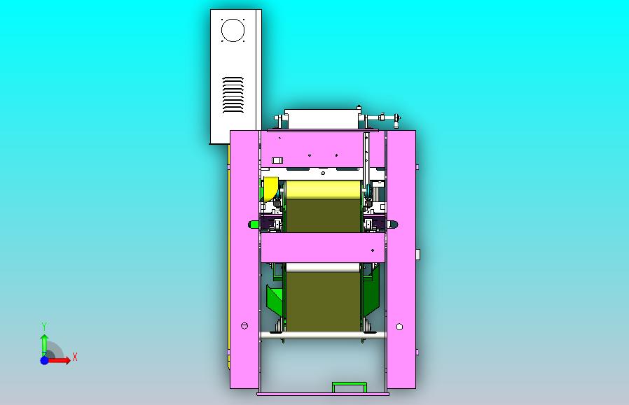 全自动化蓄电池铸板机3D图纸