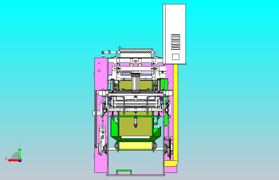 全自动化蓄电池铸板机3D图纸