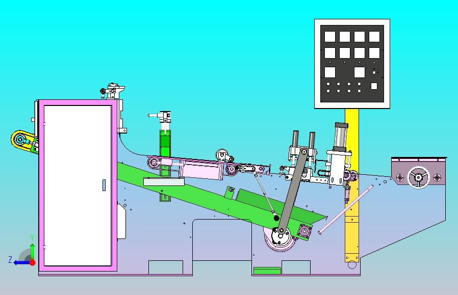 全自动化蓄电池铸板机3D图纸