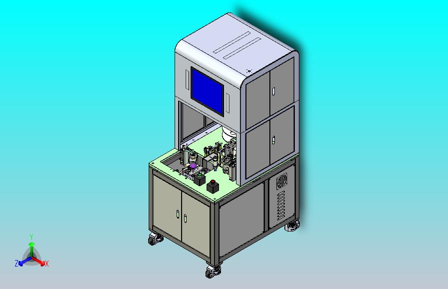 全自动iphone贴膜机3D图纸