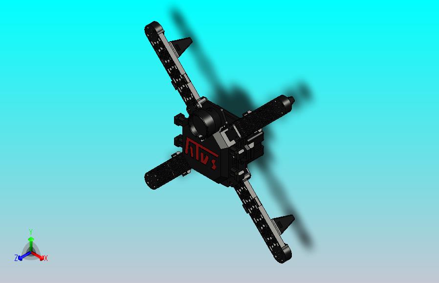 tiger-i四轴无人机3D图模型