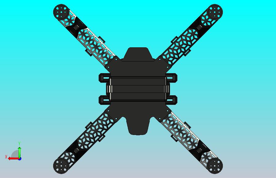 tiger-i四轴无人机3D图模型