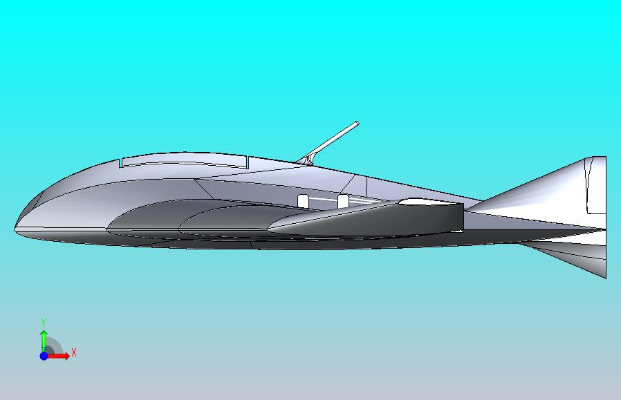 GZ-500 UAV无人机简易3D模型