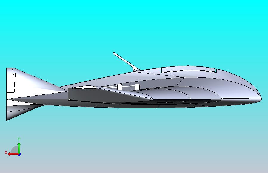 GZ-500 UAV无人机简易3D模型