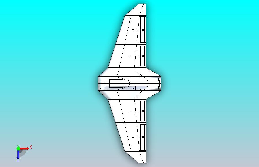GZ-500 UAV无人机简易3D模型