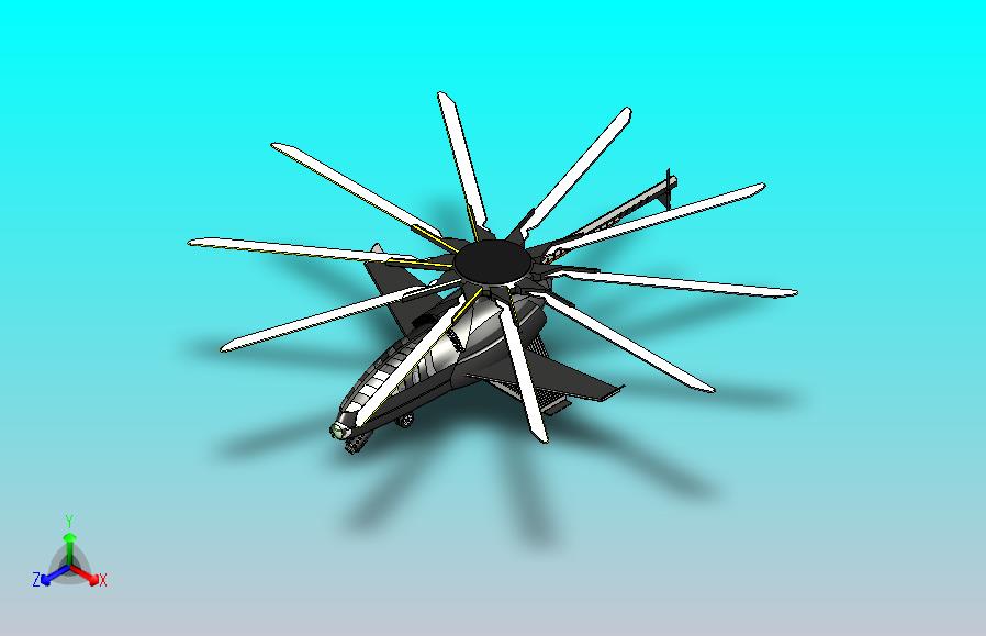 COBRA无人机3D模型图纸