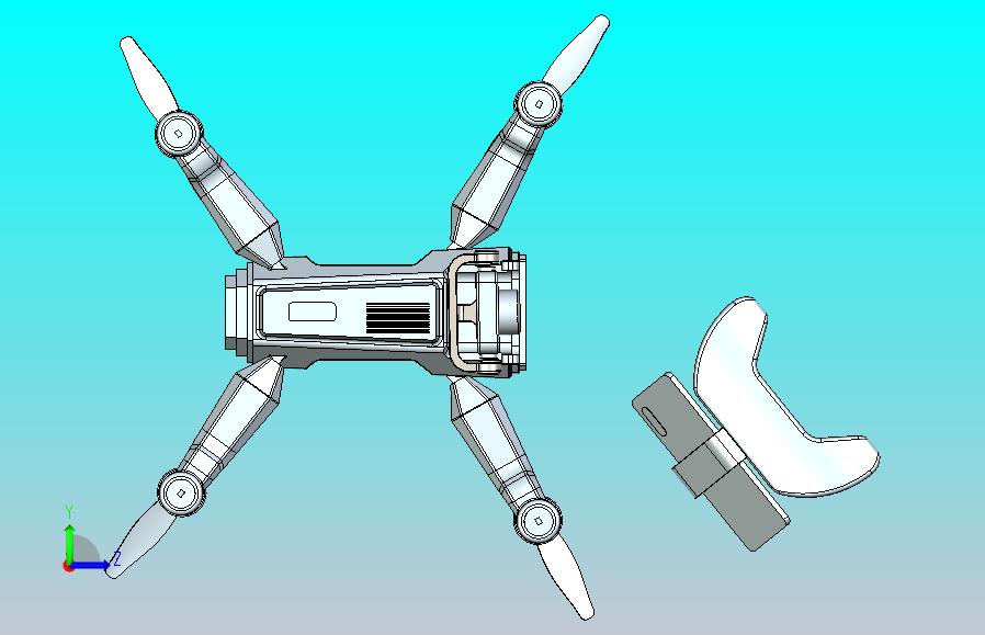 Falcon Cam四轴航拍无人机造型3D图纸