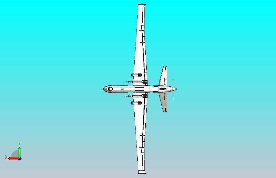 MQ-9无人机3D数模图纸