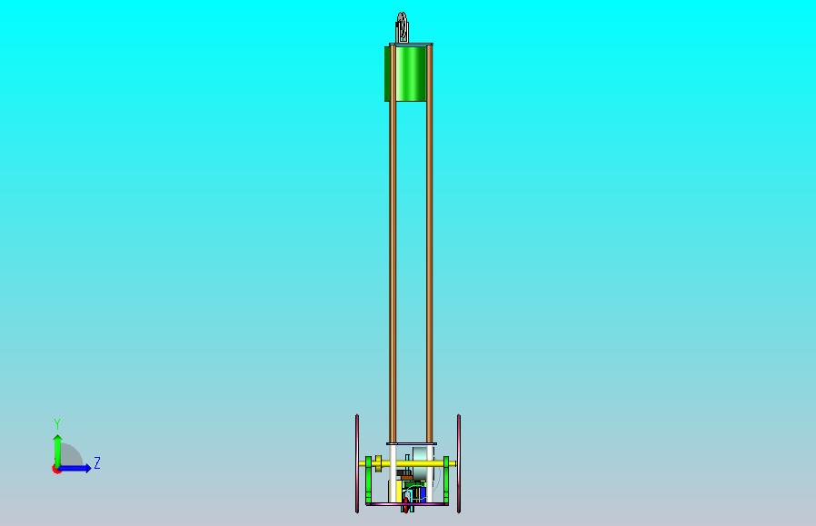 直线单向轴承无碳小车3D图纸