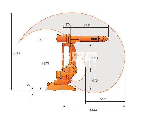 IRB1410六轴可运动机器人模型