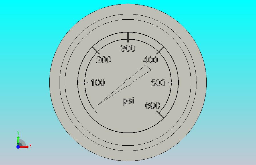 0-600 Psi压力表，U形夹