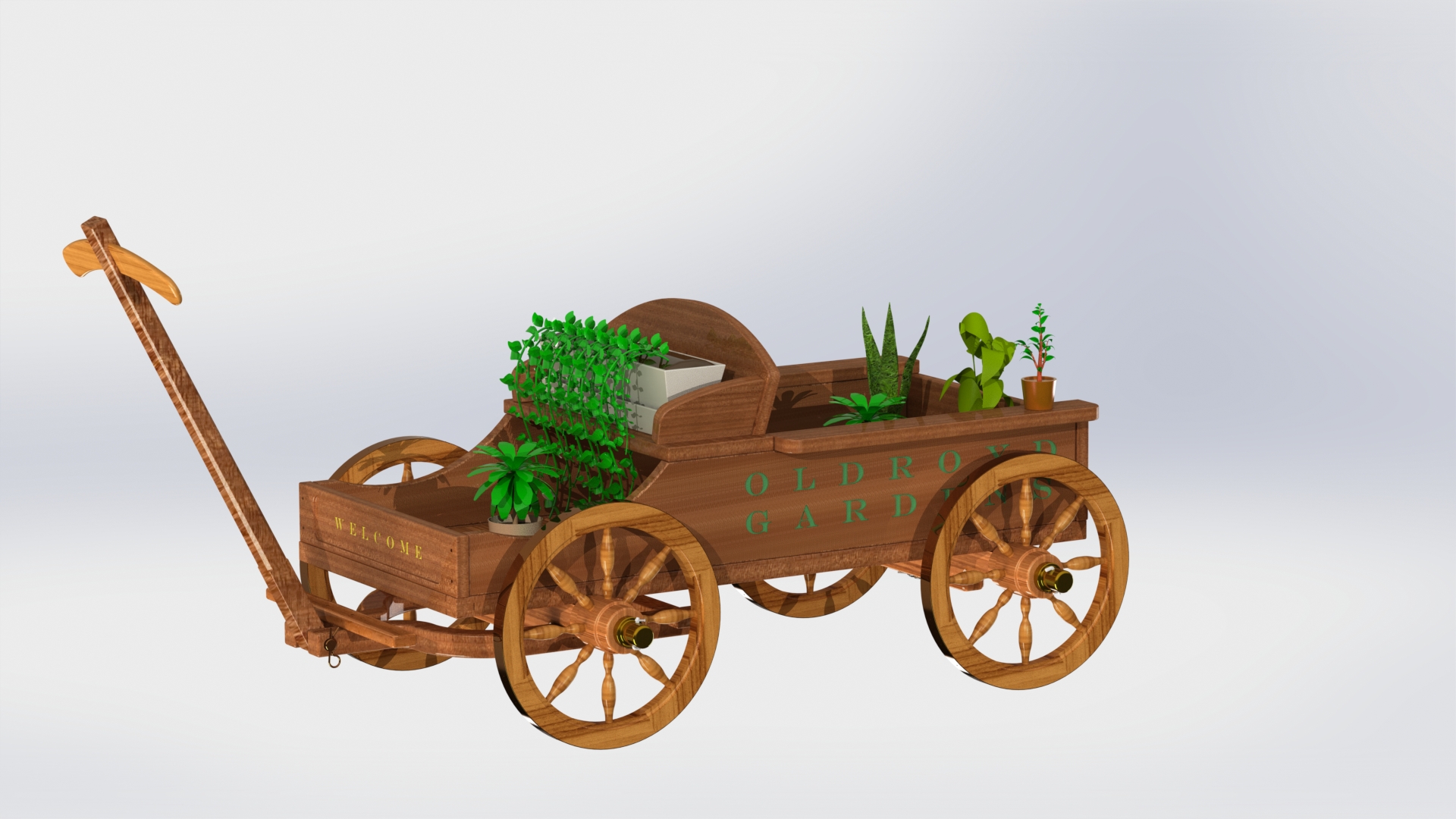 花园马车植物