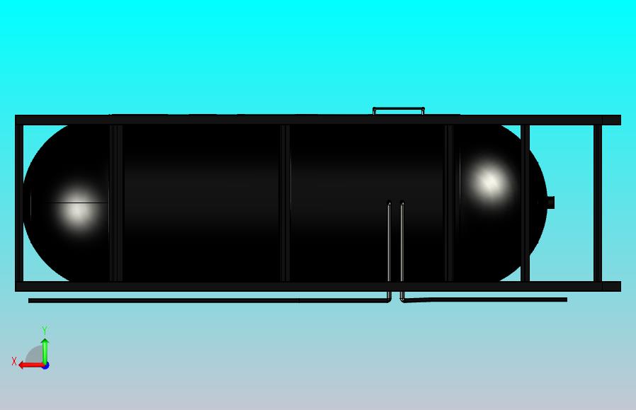 液化石油气储罐dim。540厘米长x 180厘米直径