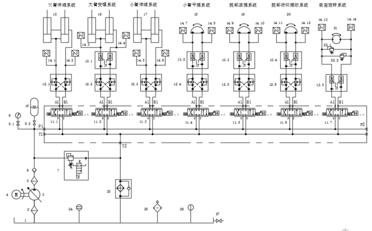 重载机械臂液压系统（SW+CAD+说明书）