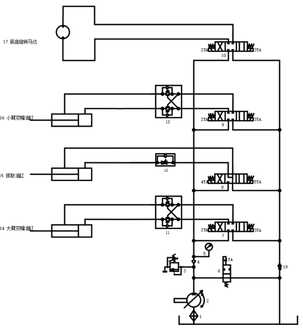 水下机器人液压系统（SW+CAD+说明书）
