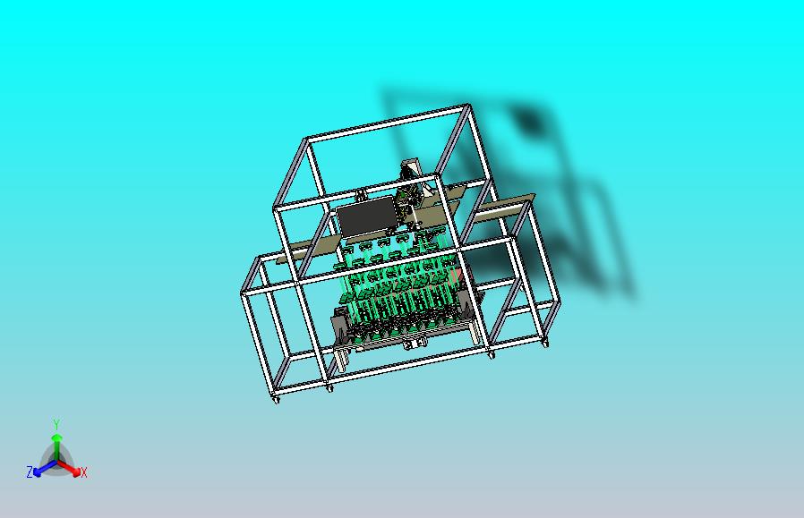 自动翘片压合机3D图纸