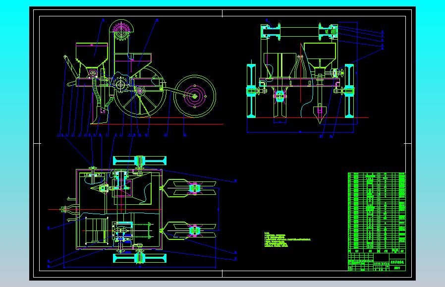 马铃薯播种机设计（CAD+说明书+文献综述）