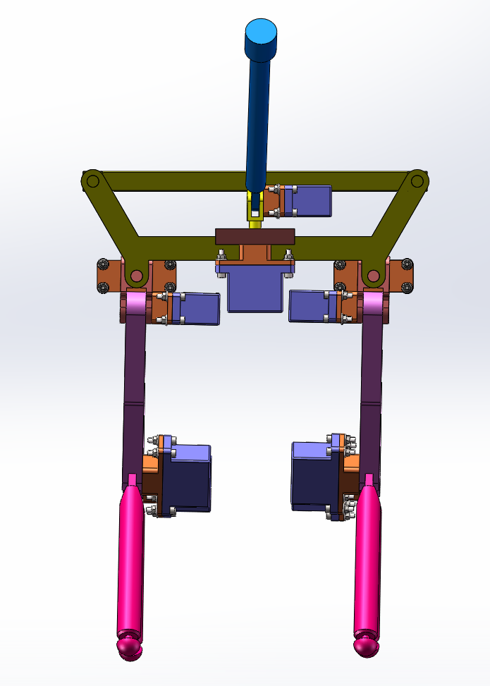 行走机器人主体建模SW2016