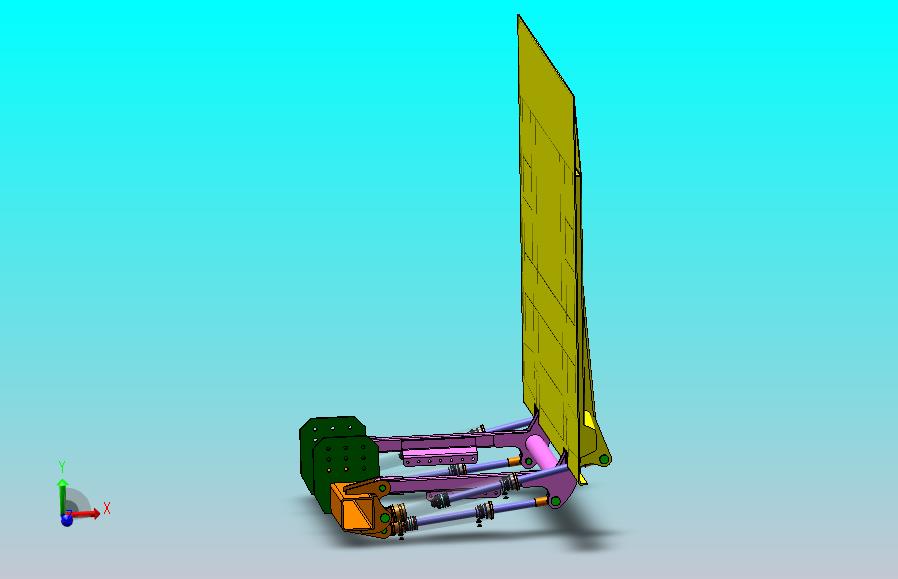 液压尾板设计与开发（SW+CAD+说明书）