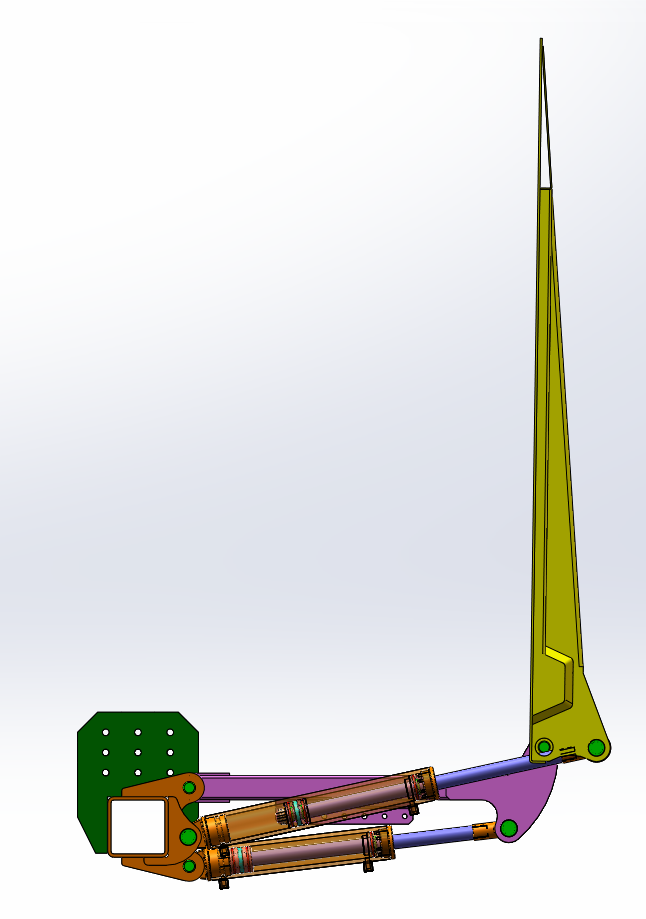 液压尾板设计与开发（SW+CAD+说明书）