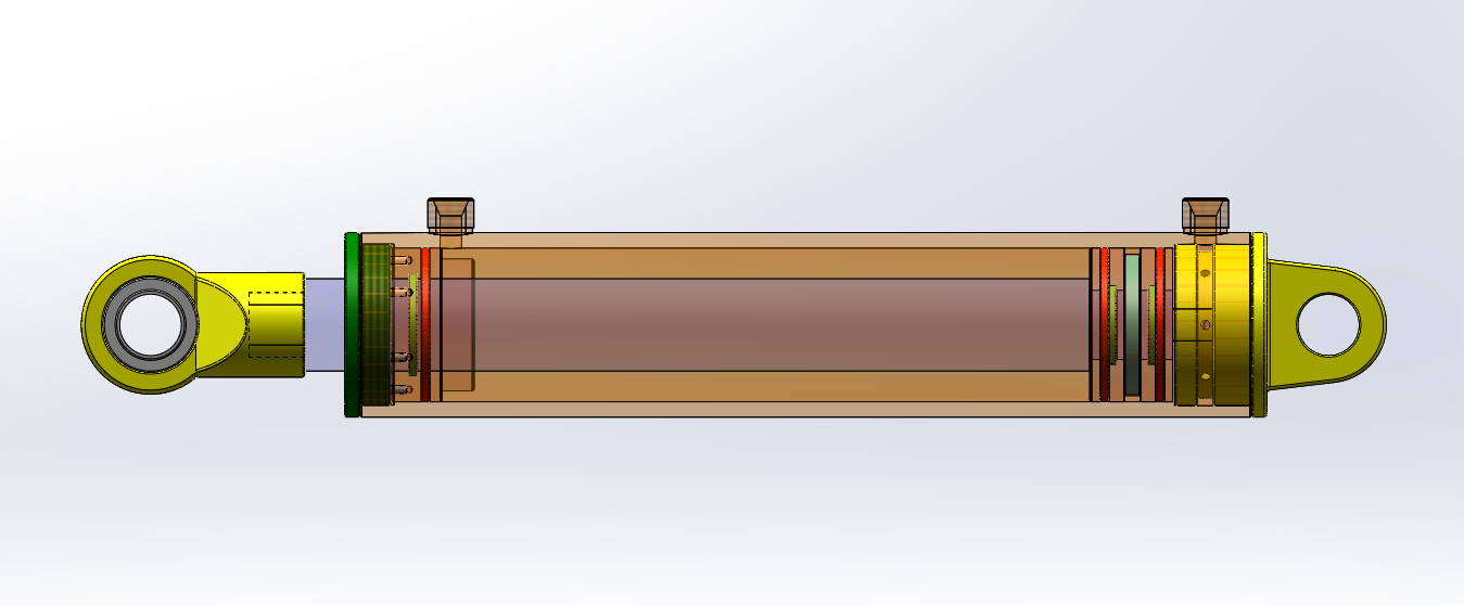 HSG工程油缸设计及工艺分析（SW+CAD+说明书）