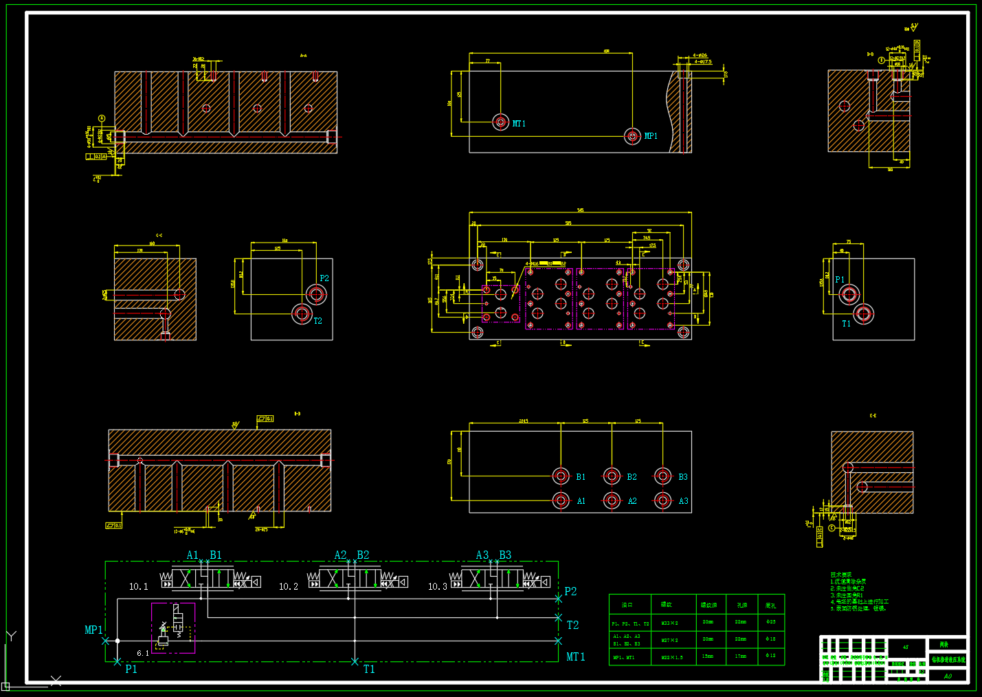 竖井掘进伞形钻机钻具推进液压系统设计（CAD+说明书）