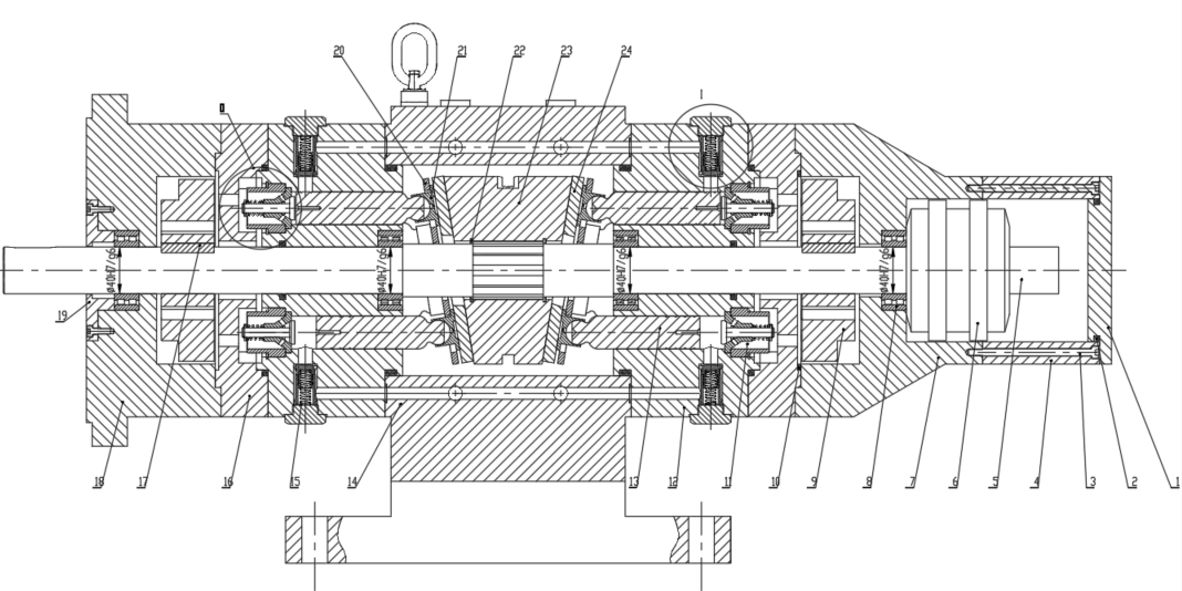 斜盘转动式液压柱塞泵设计（SW+CAD+说明书）