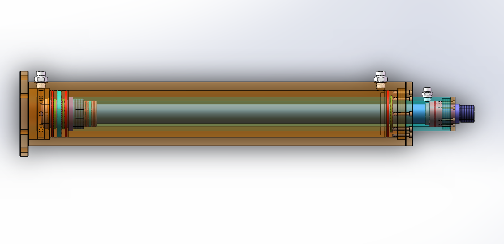 船用多级升降柱设计（SW+CAD+说明书）