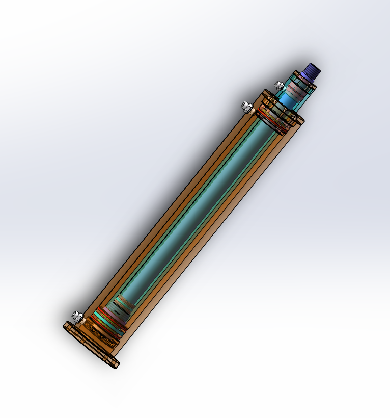 船用多级升降柱设计（SW+CAD+说明书）