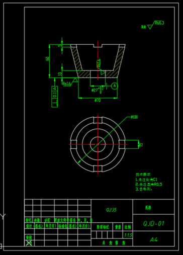 螺旋千斤顶设计F=45.5KN（SW+CAD+说明书）