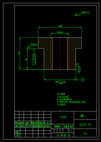 螺旋千斤顶设计F=45.5KN（SW+CAD+说明书）